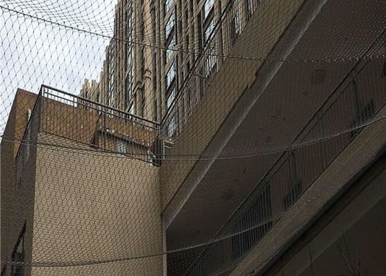 Flexible Stainless Steel Wire Rope Mesh with 3mm Wire Diameter and 7 x 7 or 7 x 19 Structure for Balustrade and Railing