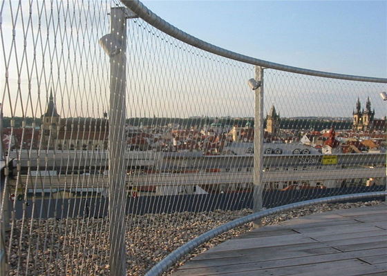 2.5mm Architectural Wire Mesh , Stainless Rope Mesh