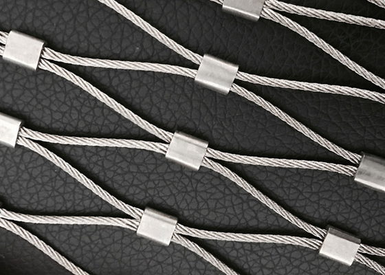 Stainless Steel 304 Balustrade Cable Mesh Easily Assembled Anti Corrosive