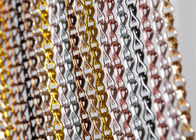 Durable Anodised Chain Link Curtain , Aluminium Fly Screen Chain Link Door Curtain