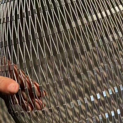 Stainless Steel Wire Cable Net Rope Mesh for Zoo Aviary Fence - AISI316/316L
