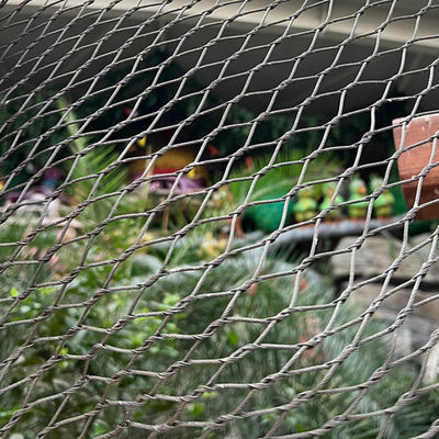 Aviary Zoo Mesh Stainless Steel Hand-Woven Ferruled Cable Wire Rope Mesh