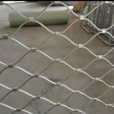 Flexible Wire Rope Mesh Corrosion Resistant Stainless Steel Durable Netting