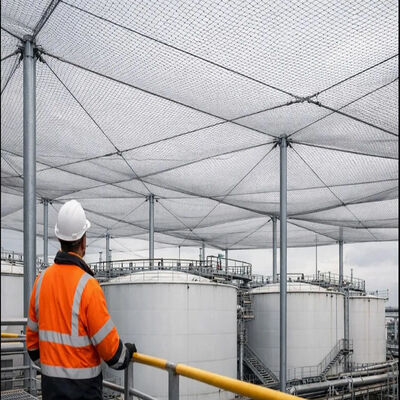 304 Stainless Steel Anti Drone Net with 500mm Hole Size and 6mm Wire Diameter for Drone Protection Net Security
