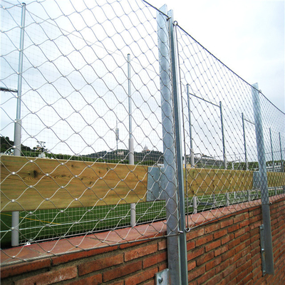 Customized 2.0 Mm Balustrade Cable Mesh 80*80 Mm Hole