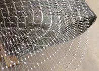 4mm Customized Stainless Steel Wire Rope Woven Mesh Non Rusting