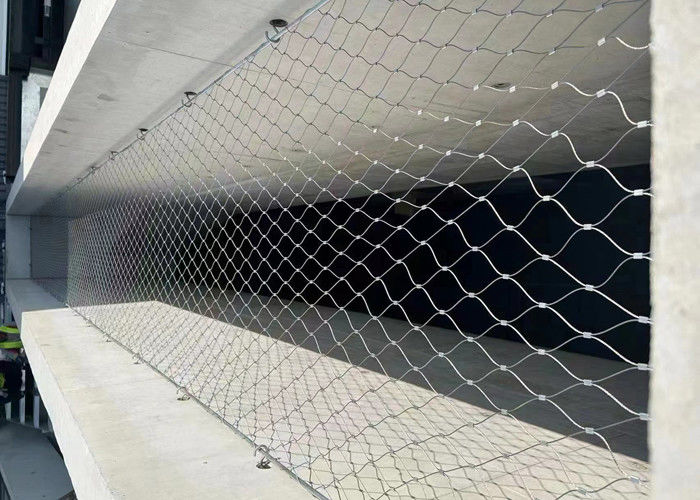 SUS 304 SUS 316 Stainless Steel Wire Rope Mesh with 1.2mm to 4.0mm Wire Diameter and 7x7 7x19 Cable Structure
