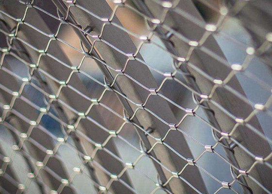 Flexible Balustrade, die Edelstahl-Seil Mesh Netting 3mm mit der Eisenbahn befördert