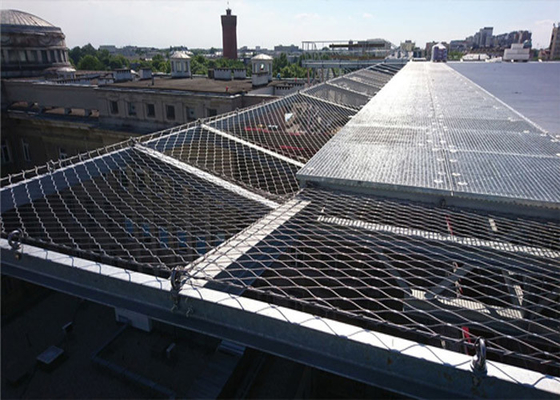 Edelstahl-Sicherheits-Filetarbeit verhindern Fallen an der Höhe für Architekturloch Millimeters 90*90 Millimeter des maschendrahts 3,0