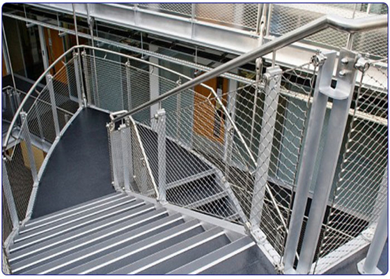 Balustrade Füllung Kabel Seilnetz für Treppe mit Edelstahl 2,0 mm Draht 50 * 50 mm Loch
