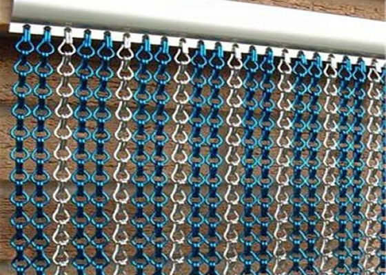 Fliegendes Insekten-Wanzen-Kettenglied-Tür-Aluminiumschirm 100x200cm