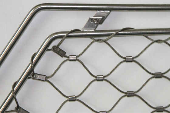 Korrosionsbeständiges Edelstahl-Zwingen-Seil Mesh Aisi 316 304