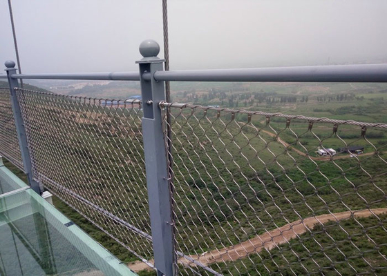 Drahtseil-Mesh For Balustrade Or Railings-Zaun des Durchmesser-2.5mm