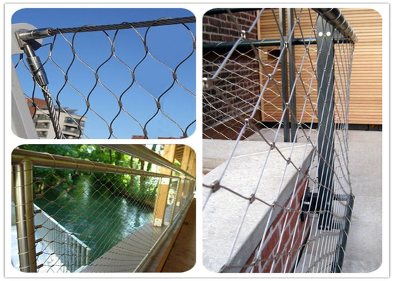 Leinwandbindungs-Architekturdraht Mesh Balustrade Of Balcony Terrace