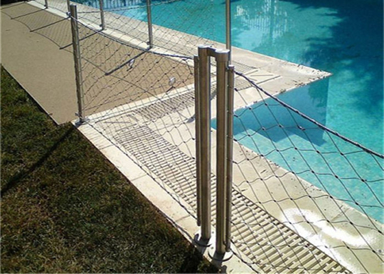 Edelstahl-Drahtseil-Masche 7 X7 des Swimmingpool-5.0mm