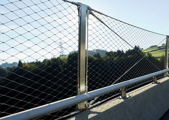 Kundengebundenes 2,0 Loch der Millimeter-Balustraden-Kabel-Maschen-80*80 Millimeter