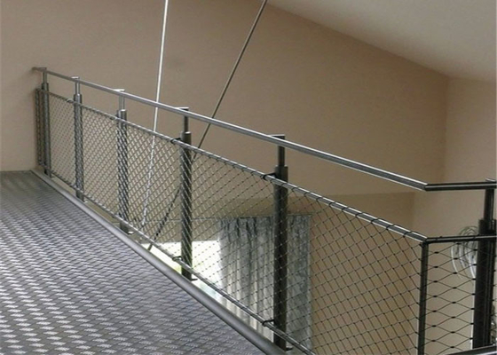 Edelstahl-Seil-Mesh Nettings 300x300mm des Balkon-1.2mm Loch