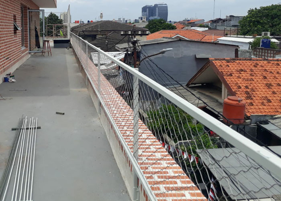 Grenzmauer-Architekturdraht Mesh With Ferrule Rope 2,5 Millimeter Draht-