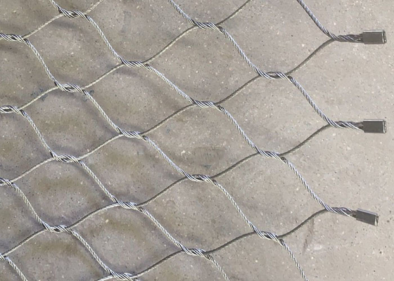 316 X neigen Edelstahl-Drahtseil Mesh For Anti Falling 50x50 Millimeter