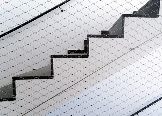 Ausgezeichnete Treppen-Filetarbeit der Flexibilitäts-SS304 mit Schnalle 2,0 Loch Millimeter-Draht-50x50 Millimeter