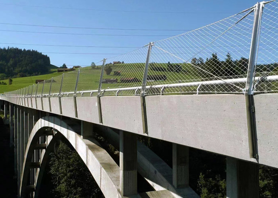 Geknotete Sicherheitsbrücke Edelstahlseil Maschennetz Sus 316 2,5 mm