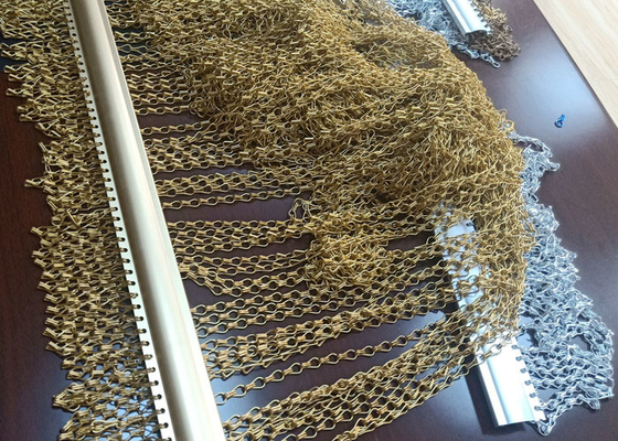 Dynasty Aluminium Kettenglied Türvorhang Fliegengitter Mesh 90x210cm