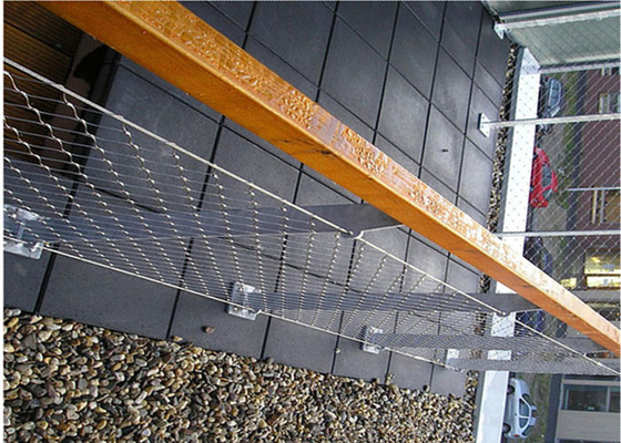 Kundengebundene Kabel-Masche der Balustraden-7x7, Edelstahl-Zwingen-Seil-Masche