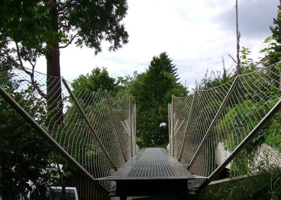 304 316 Hängebrücken-Edelstahl-Sicherheitsnetz mit Seilmasche 2,5 mm
