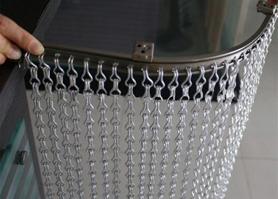 Kundengebundene Aluminiumkettenglied-Metallzwischenwände für Einkaufszentrum 90x210cm