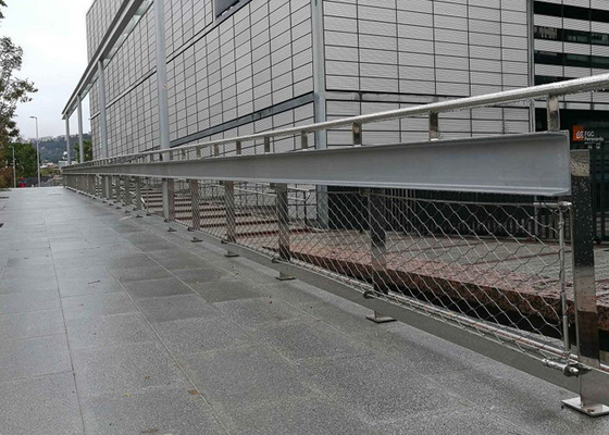 Flexibler Landstraßen-Isolierungs-Kabel-Zaun Mesh For Balustrade Ss 304