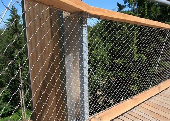 Drahtseil-Zaun-Mesh Nettings 2.0mm der Fall-Verhinderungs-Sus304 Antikorrosion