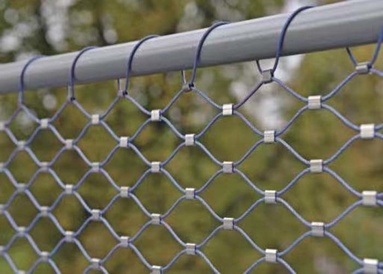 CER-PVC beschichtete Kabel-Filetarbeit des Edelstahl-SUS304 mit Seil-Masche 2.0MM