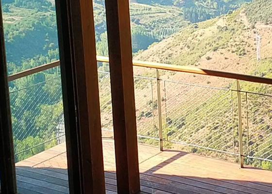 1.2mm-4.0mm Flexibilitäts-Edelstahl-Kabel Mesh Balcony Netting 0.5-30meter