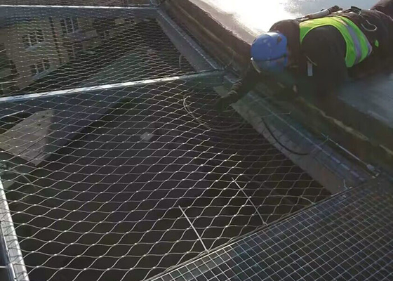 Antialkali-Architekturdraht Mesh With Stainless Steel Cable 2.0mm