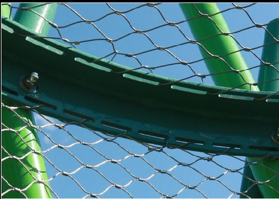 Fall-Verhinderungs-Edelstahl-Seil-Filetarbeit mit Zwingen-Kabel Mesh Corrosion Proof