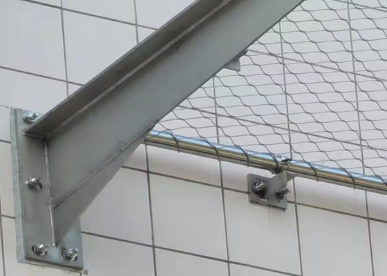 Kabel-Mesh Fence Withs 2.5mm des Edelstahl-SUS316 Seildraht-Wetterbeständigkeit