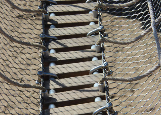 Drahtseil-Kabel-Mesh Protection Netting-Antisäure SUS304 Playgroud