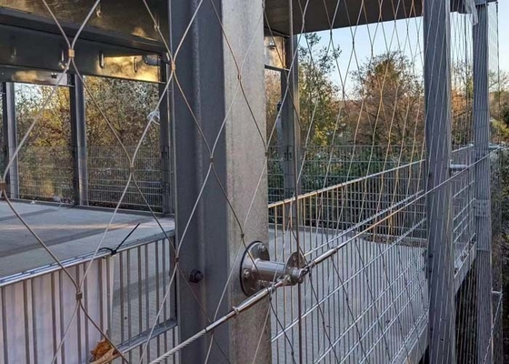 Seil-Mesh Fence Flexible Stainless Steel-Kabel-Filetarbeit für Gebäude