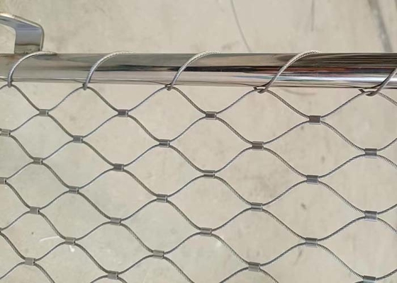 Kabel Mesh With Frame Customized des Seil-SS304 für Grenzmauer