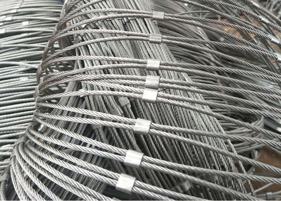 Flexibilitäts-ätzendes Edelstahl-Seil-Mesh For Amusement Rides And-Zoo-Antitier