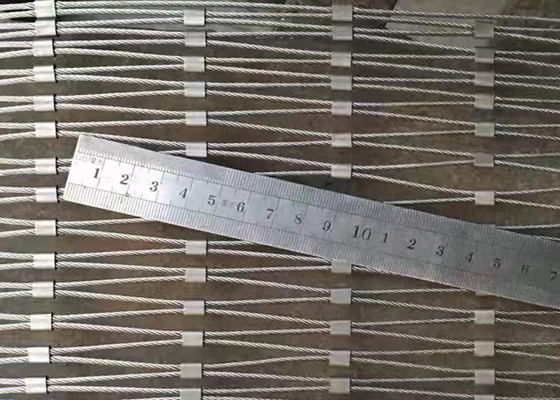 Kundengebundene Edelstahl-Zwinge Mesh Non Rusting For Fencing des Flexibilitäts-Seil-2.5mm