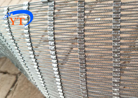 Schnallen-Drahtseil Mesh Flexibility Customized Stainless Steel, der nicht für Zaun verrostet