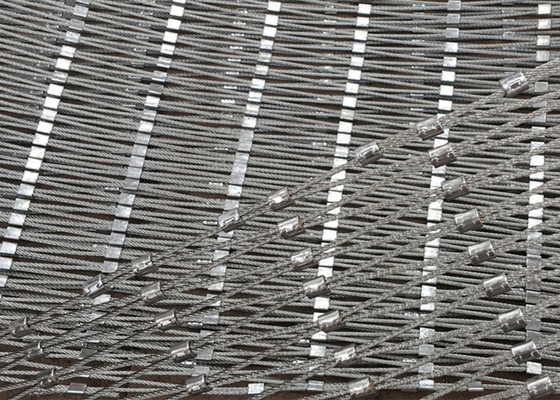 Lassen Sie Drahtseil-Netz-Balustrade des Safe-3mm oder das Mit der Eisenbahn befördern des sauren Antiantialkalis fallen