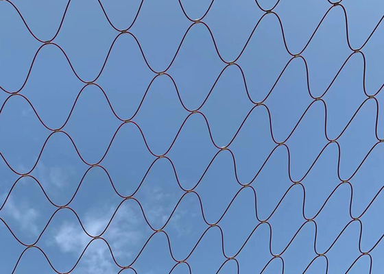 Kabel-Drahtseil-Masche des Edelstahl-304 nicht rostendes PVC beschichtet für Architektur