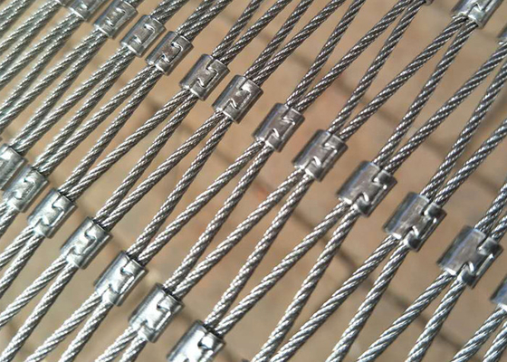 X neigen 25x25mm Balustraden-Kabel-Mesh High Strength Stainless Steel-Seil-Netz