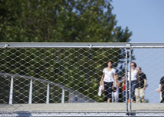 2.0mm Edelstahlbalustradenkabelnetz 7x7 80x138mm