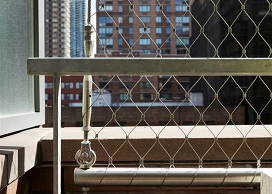 Einfüllen-Balustraden-Handlauf-Edelstahl-Kabel Mesh Anti Corrosive Anti Rust