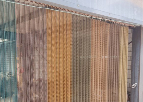 Anpassungsdekorative 1 mm Metallnetz Vorhänge gegen Rost für Ausstellungshalle