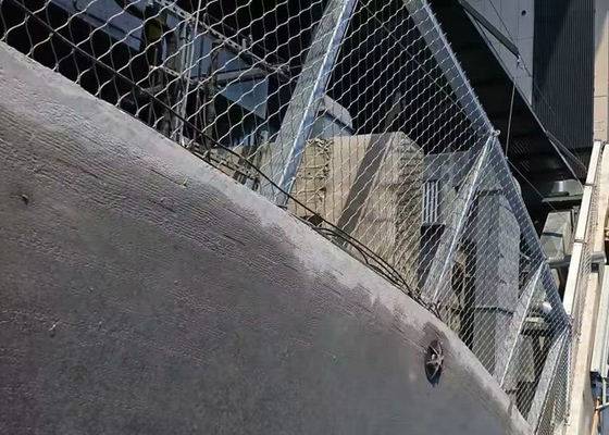 Hängende Sicherheit 25x25mm Edelstahlkabelnetz Flexibilität Anti-Säure angepasst