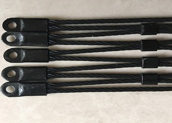 2.5mm Schwarzer Vogelstall Flexibles Edelstahlkabelnetz Korrosionsschutz